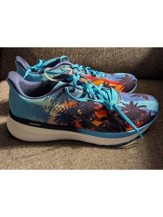 361° Centauri Surf City Marathon Running Shoes Sz 12.5 Colorful Palm Tree Design